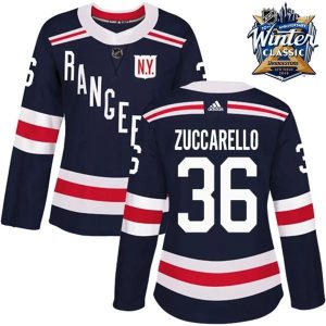 Damen New York Rangers Trikot Mats Zuccarello 36 Navy Blau 2018 Winter Classic Authentic